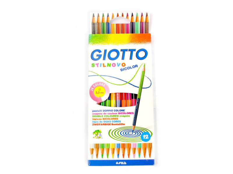 Creion Giotto Stilnovo bicolor, 12 buc./set - Fotografie 1