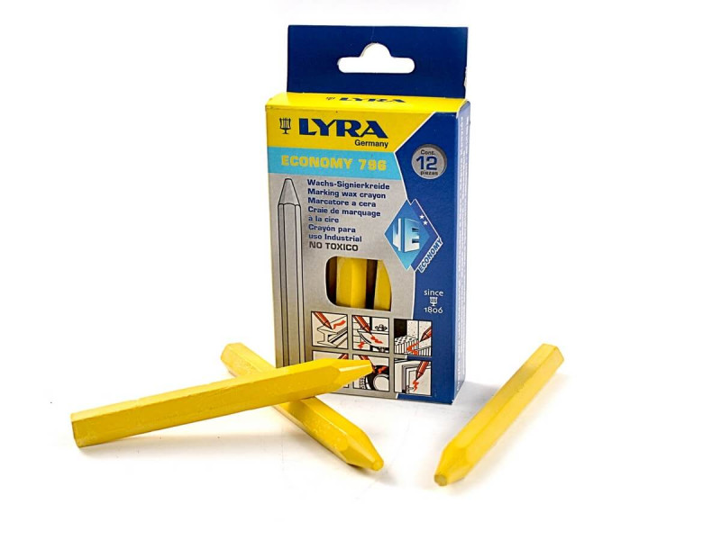 Creion Lyra industrial 11,5 cm, Galben - Fotografie 1