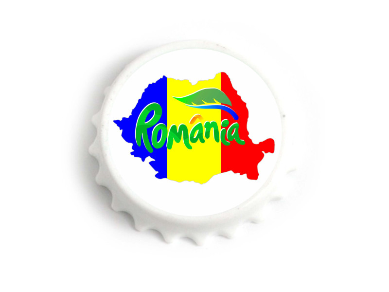 Desfacator bere cu magnet Harta Romania - Fotografie 1