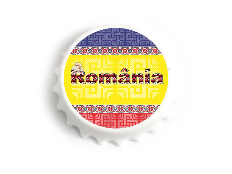 Magneti suvenir Desfacator bere Romania traditional - Fotografie 1