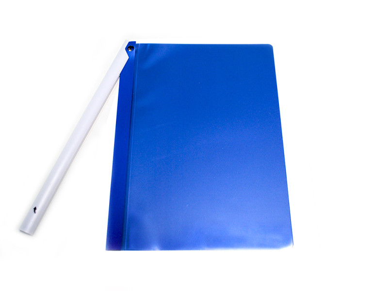 Dosar plastic A4 cu bagheta pivotanta, albastru - Fotografie 2