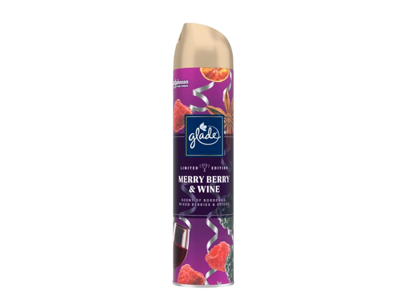 Glade aerosol 300ml spray, Merry berry&wine - Fotografie 1
