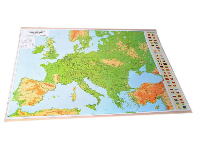 Harta fizica a Europei - Fotografie 1