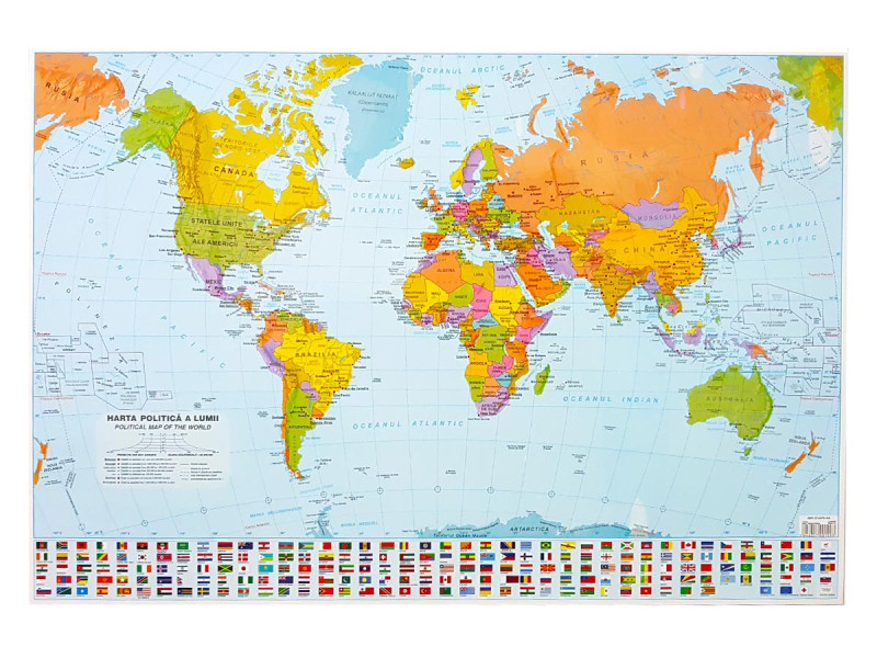 Harta Lumii 50x70 cm - Fotografie 1