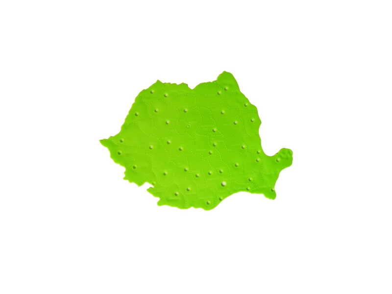 Harta sablon Romania, 25,5 x 19,5 cm, diverse culori - Fotografie 4