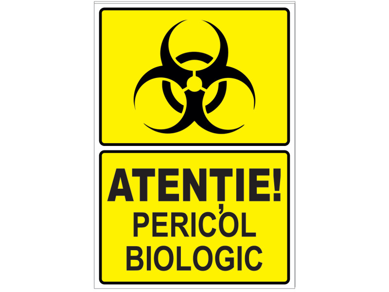 Indicator Atentie Pericol Biologic - Fotografie 1