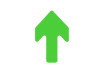Indicator podea forma SAGEATA, Verde