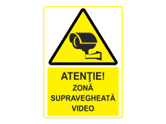 Indicator Zona supravegheata video