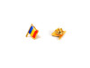 Insigna pin steag Romania - imagine 2