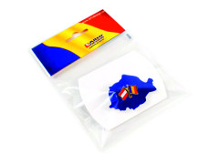 Insigna pin dublu steag, Romania si orice steag