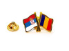 Insigna pin dublu steag Romania si orice steag - bulk - imagine 31