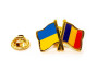 Insigna pin dublu steag Romania si orice steag - bulk - imagine 39