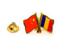 Insigna pin dublu steag Romania si orice steag - bulk - imagine 7