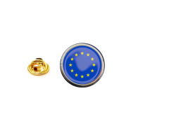 Insigna pin forma rotunda UE - bulk