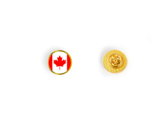 Insigna pin rotunda personalizabila, steag Canada