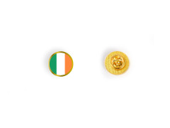 Insigna pin rotunda personalizabila, steag Irlanda