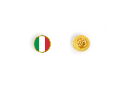 Insigna pin rotunda personalizabila, steag Italia