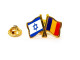 Insigna pin steag Romania si Israel