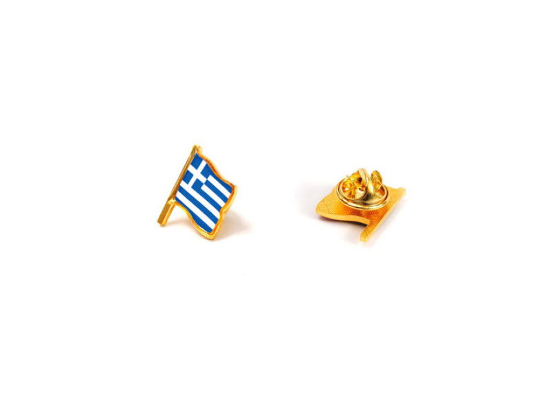 Insigna pin un steag Grecia - Fotografie 1