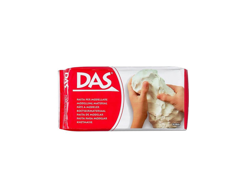 Lut / Pasta modelaj Das cu uscare rapida, Alb, 1 kg - Fotografie 1