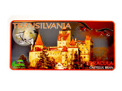 Magnet frigider Transilvania Dracula 18 x 9 cm