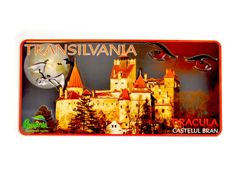Magnet frigider Transilvania Dracula 18 x 9 cm - Fotografie 1