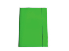 Mapa carton plastifiat cu elastic, Verde
