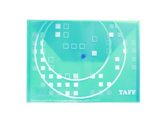 Mapa plastic buton (cu capsa) Taff, Verde