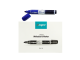Marker lichid SET Whiteboard Liqeo pentru tabla, varf rotund ALBASTRU - 12 buc/set