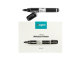 Marker lichid SET Whiteboard Liqeo pentru tabla, varf rotund NEGRU - 12 buc/set