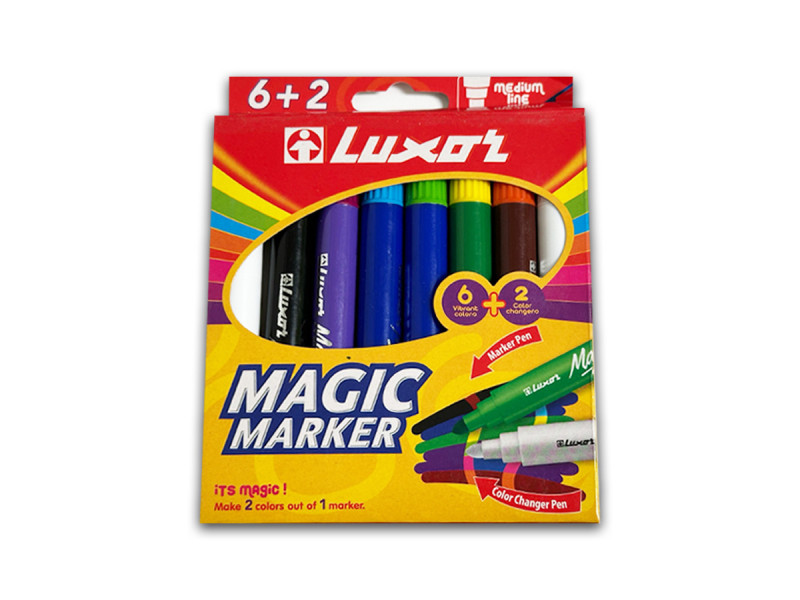 Marker Luxor Magic, 8 buc/set - Fotografie 1