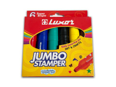 Marker Luxor tip Stampila color, 6 buc/set