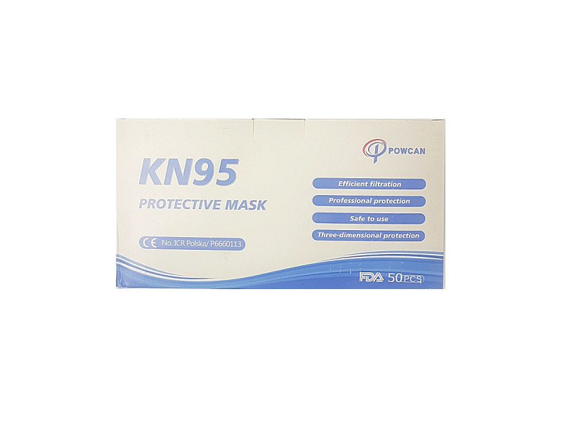 Masca de protectie KN95 - 50 masti/set - Fotografie 2