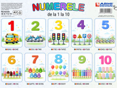 Plansa - Cifrele A3, set 5