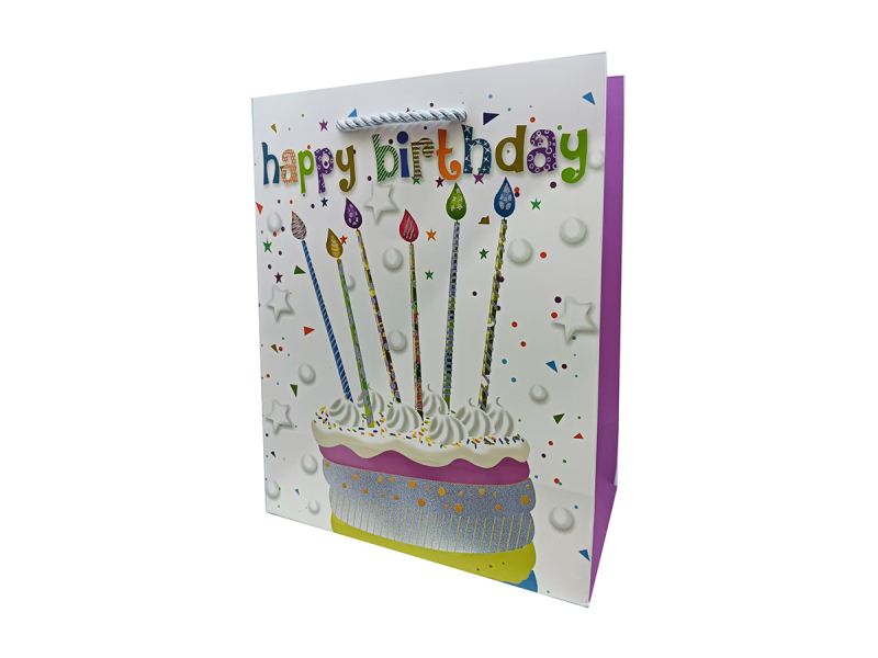 Punga cadou Aniversare, dimensiune 26*32*10 cm, Model 2 - Fotografie 1