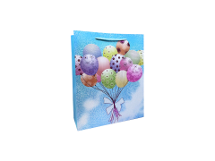 Punga cadou Baloane, Albastru deschis, dimensiune 18*23*8 cm