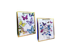 Punga cadou Fluturi, Alb, dimensiune 18*23*10 cm, diverse modele