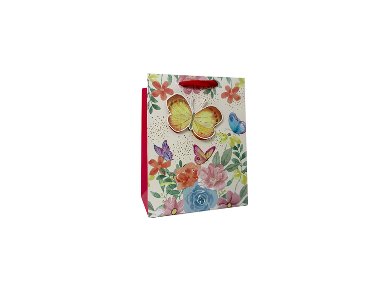 Punga cadou Fluturi, dimensiune 18*23*10 cm, Model 2 - Fotografie 1