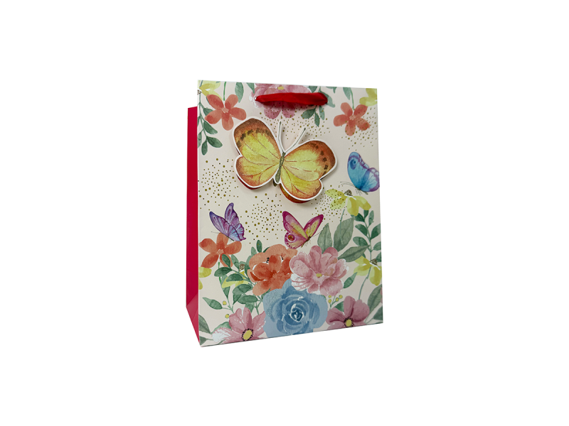 Punga cadou Fluturi, dimensiune 26*32*12 cm, Model 2 - Fotografie 1