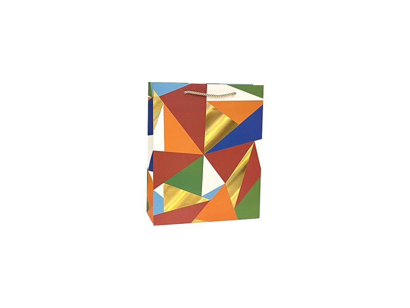 Punga cadou Multicolora, dimensiune 11*14*6 cm, Model 1 - Fotografie 1