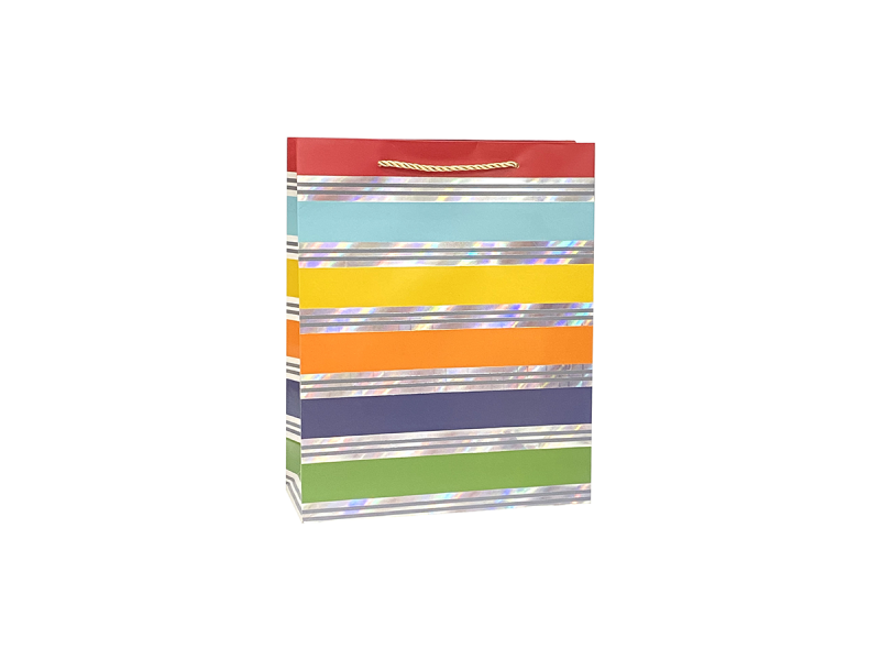 Punga cadou Multicolora, dimensiune 18*23*8 cm, Model 4 - Fotografie 1