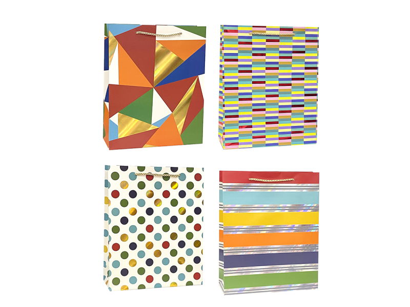 Punga cadou Multicolora, dimensiune 26*32*10 cm, diverse modele - Fotografie 1