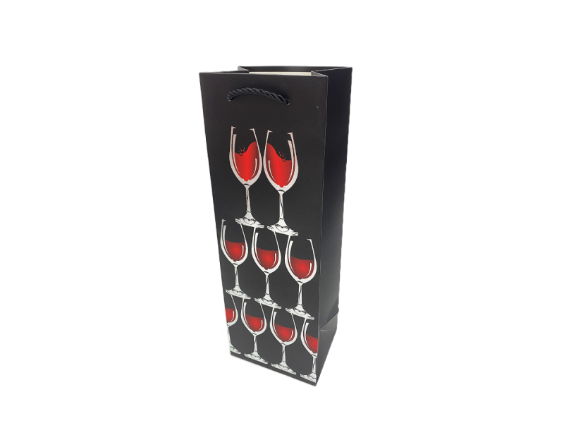 Punga cadou pentru sticla Pyramid, dimensiune 12*35*9 cm, zet - Fotografie 1