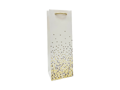 Punga cadou pentru sticla Sparkle, dimensiune 12*36*8.5 cm, Alb