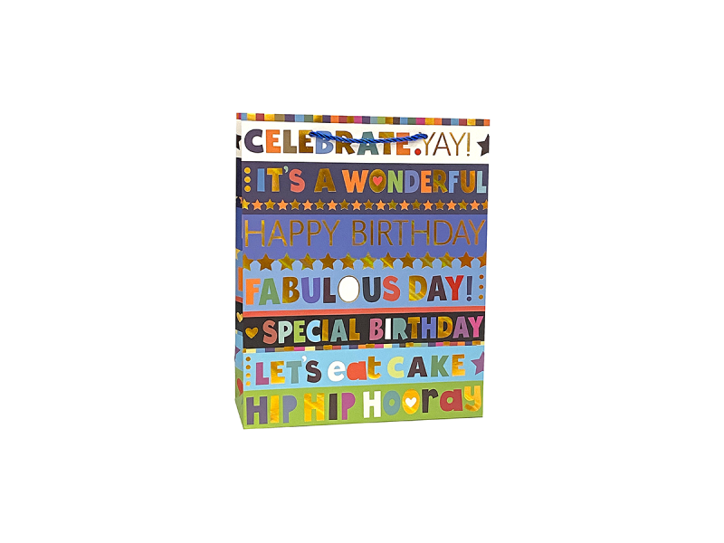 Punga cadou Zi de Nastere, dimensiune 18*23*8 cm, Model 3 - Fotografie 1