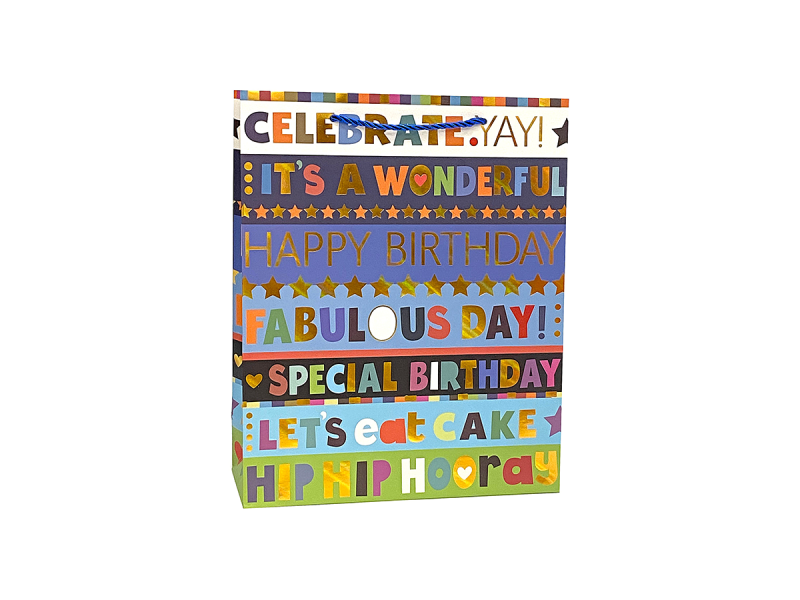 Punga cadou Zi de Nastere, dimensiune 26*32*10 cm, Model 3 - Fotografie 1