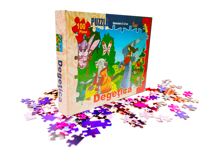 Puzzle 100 piese - Degetica - Fotografie 1