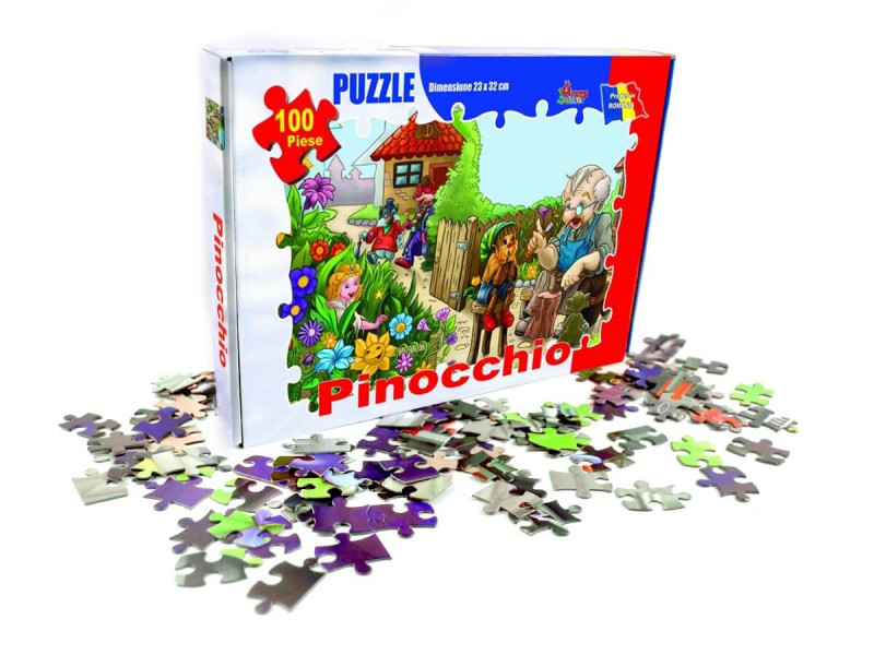 Puzzle 100 piese - Pinocchio - Fotografie 1