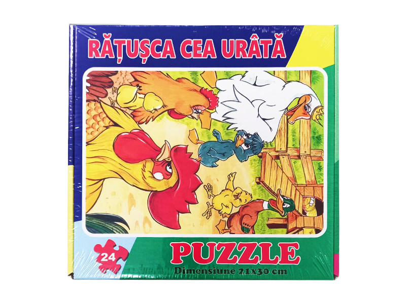 Puzzle 24 piese - Ratusca cea urata - Fotografie 1