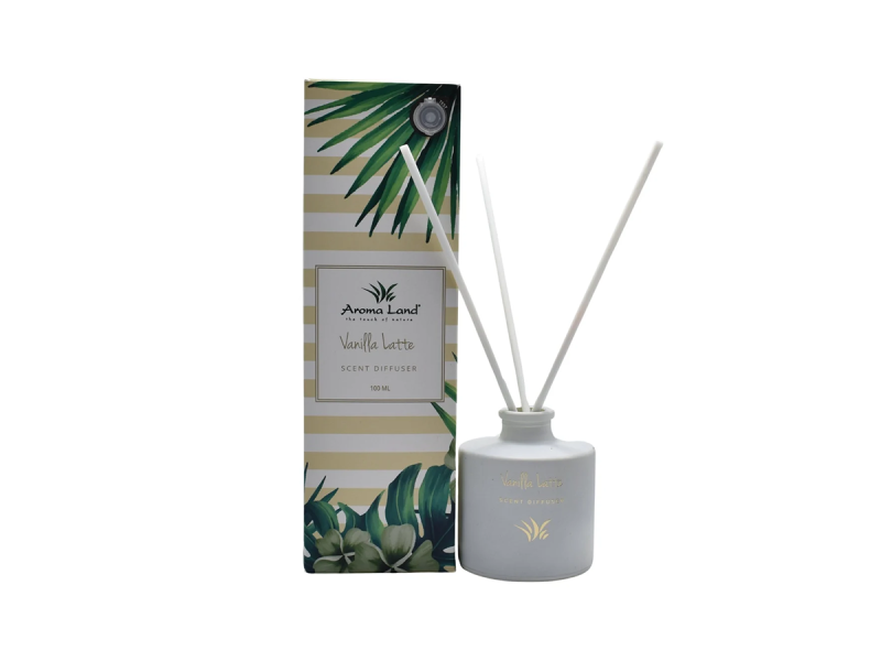 Reed Diffuser Aroma Land, Vanilla Latte, 100 ml - Fotografie 1